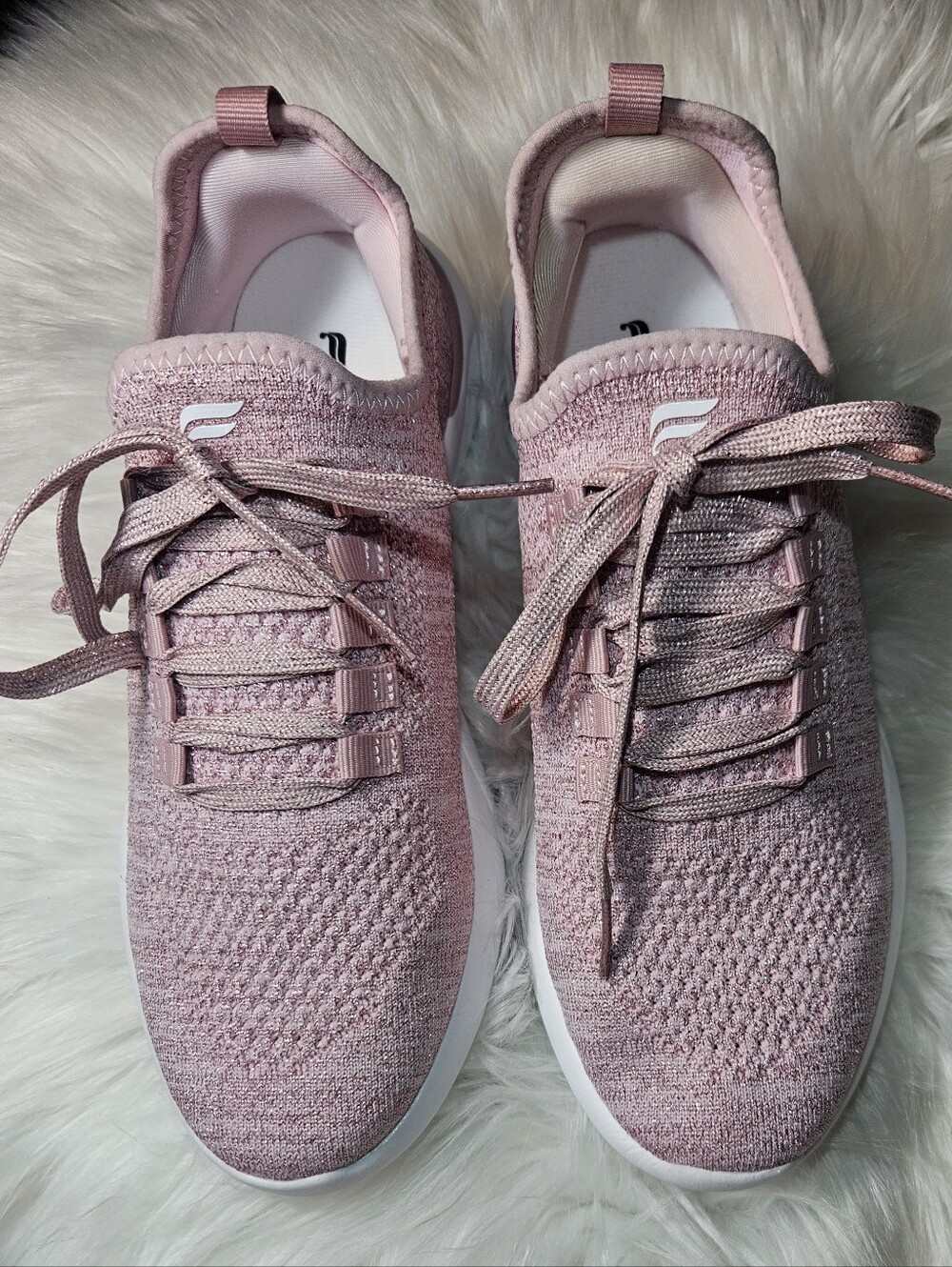 Fabletics The Everyday Sneakers Soft Pink Lurex